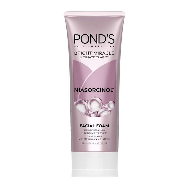 Jual Ponds Bright Miracle Ultimate Clarity Niasorcinol Facial Foam ...