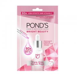 Ponds Bright Beauty Triple Glow Serum Mask 20gr (ED: Sep 25)