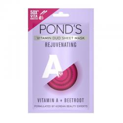 Ponds Vitamin Duo Sheet Mask Vitamin A plus Beetroot 20gr