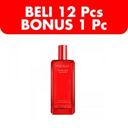 Pucelle Eau De Luxe Cologne Victress 100ml (BELI 12pcs BONUS 1pc)