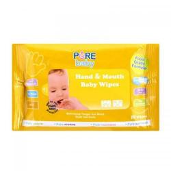Pure Baby Hand and Mouth Baby Wipes Orange 10s (ED: Okt 24)