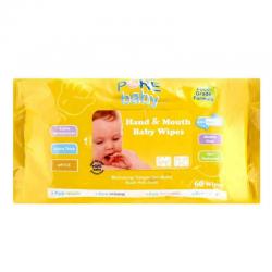 Pure Baby Hand and Mouth Baby Wipes Orange 60s