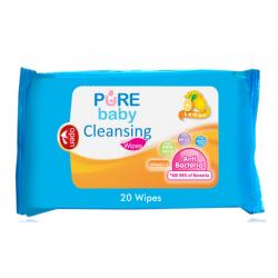 Pure Baby Cleansing Wipes Lemon 20s