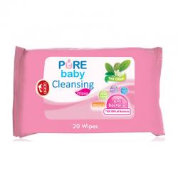 Pure Baby Cleansing Wipes Tea Olive 20s