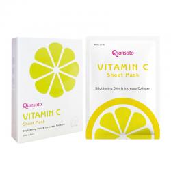 Qiansoto Sheet Mask Vitamin C (6 Sachet @35ml)