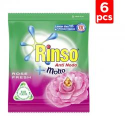 Rinso Molto Deterjen Bubuk Rose Fresh 40gr (6 Sachet)