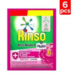 Rinso Molto Deterjen Cair Rose Fresh 18ml (6 Sachet)