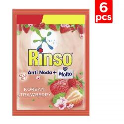 Rinso Molto Deterjen Cair Korean Strawberry 18ml (6 Sachet) (ED: Jan 26)