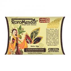 Roro Mendut Lulur V-Scrub Rempah Hitam 20gr