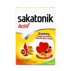 Sakatonik Activ Gummy Zat Besi (6 sachet @6 butir @4gr)