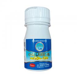Cap Ikan Paus Cod Liver Oil 50 Capsules