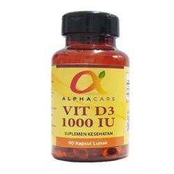 Sea-Quill Alphacare Vit D3 1000 IU 90 Kapsul Lunak