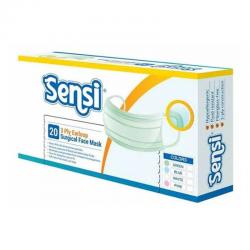 Sensi 3ply Earloop Surgical Face Mask Green 20s