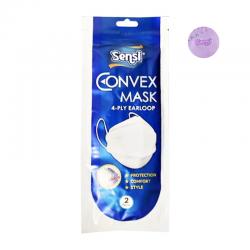Sensi Convex Mask 4-Ply Earloop Purple (Violet) 2s