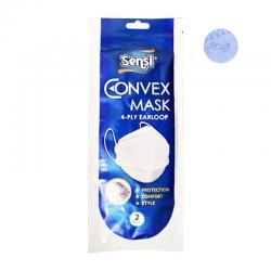 Sensi Convex Mask 4-Ply Earloop Blue 2s