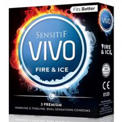 Sensitif Vivo Fire and Ice 3pcs