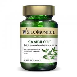 Sidomuncul Sambiloto 50 Vegetable Capsules