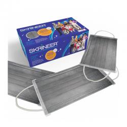 Skrineer Mask Earloop Grey 1Ply 50s