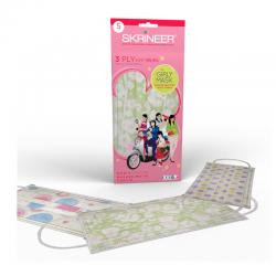 Skrineer Girly Mask Earloop Motif 3Ply 5s