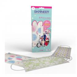 Skrineer Girly Hijab Mask Earloop Motif 3Ply 5s