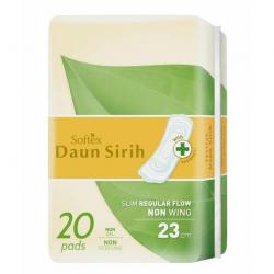 Softex Daun Sirih Reg Flow Non Wing 20s