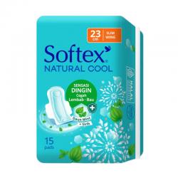 Softex Natural Cool Super Slim Wing 23cm 15s