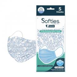 Softies 3 Ply Earloop Daily Mask (Batik Design) 5s