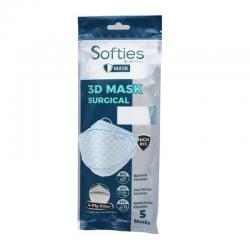 Softies 4 Ply Earloop 3D Surgical Mask (Japanese Pattern) 5s