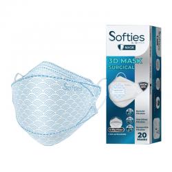 Softies 4 Ply Earloop 3D Surgical Mask (Japanese Pattern) 20s