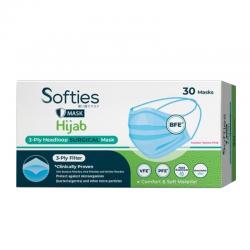 Softies 3 Ply Headloop Surgical Mask Hijab 30s