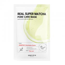 Some By Mi Real Super Matcha Pore Care Mask  (10 Sheets In 1 Pack)