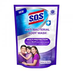 SOS Anti Bacterial Body Wash Relax and Clean Refill 400ml