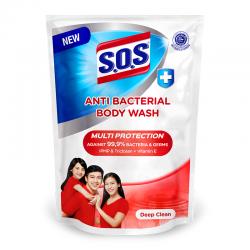 SOS Anti Bacterial Body Wash Deep Clean Refill 430ml