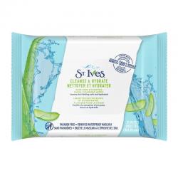 ST.Ives Facial Cleansing Wipes Aloe Vera Cleanse and Hydrate 25s