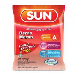 Sun Bubur Sereal Susu Beras Merah Ekonomis 120gr