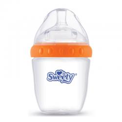 Sweety Baby Bottle Extra Wide Neck Orange 180ml