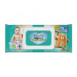 Sweety Baby Wipes Perfumed 72s