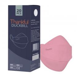 Thankful Duckbill Earloop Pink 20s