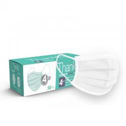 Thankful 4-Ply Earloop Daily Face Mask White 30s