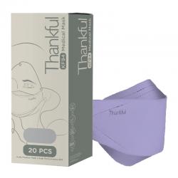 Thankful 4-Ply Earloop KF94 Medical Mask Purple 20s