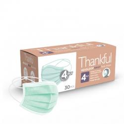 Thankful 4-Ply Headloop Daily Face Mask Green 30s