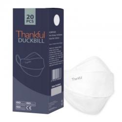 Thankful Duckbill Earloop White 20s