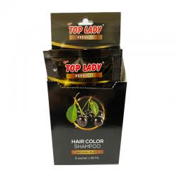 Top Lady Premium Hair Color Shampoo Black Pack (3 Sachet @ 30ml)