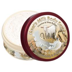 Velvy Goats Milk Body Scrub Licorice and Shea Butter 100gr