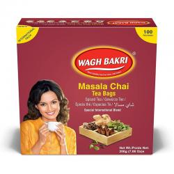 Wagh Bakri Instant Masala Chai Tea 200gr (100 Teabags)