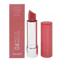 Wardah Colorfit Ultralight Matte Lipstick 04 Mocca Brown 3.6gr