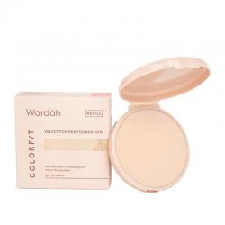 Wardah Colorfit Velvet Powder Foundation Refill 11C Pink Fair 11gr