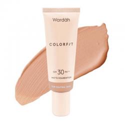Wardah Colorfit Matte Foundation 32N Neutral Beige 25ml (ED: Okt 25)