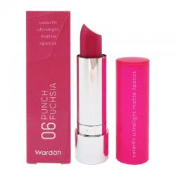 Wardah Colorfit Ultralight Matte Lipstick 06 Punch Fuchsia 3.6gr