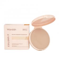 Wardah Colorfit Velvet Powder Foundation Refill 52N Almond 11gr